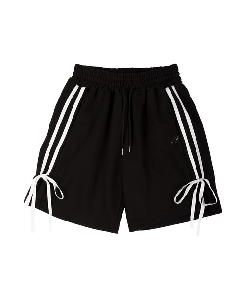 LOHEN ローヘン　黒 ダブルウエストハーフパンツ CLANE - ローウエストハーフパンツ - LOW WAIST HALF PANTS
