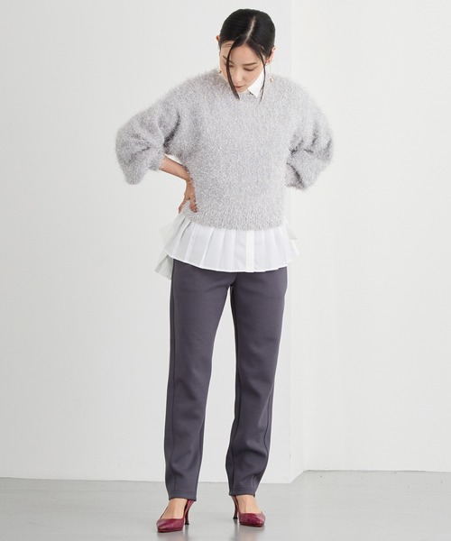 NICOLE white（ニコルホワイト）の「プリーツシャツブラウス（シャツ/ブラウス・レディース・ブラック/ネイビー/ストライプ・FREE）」の20枚目の写真