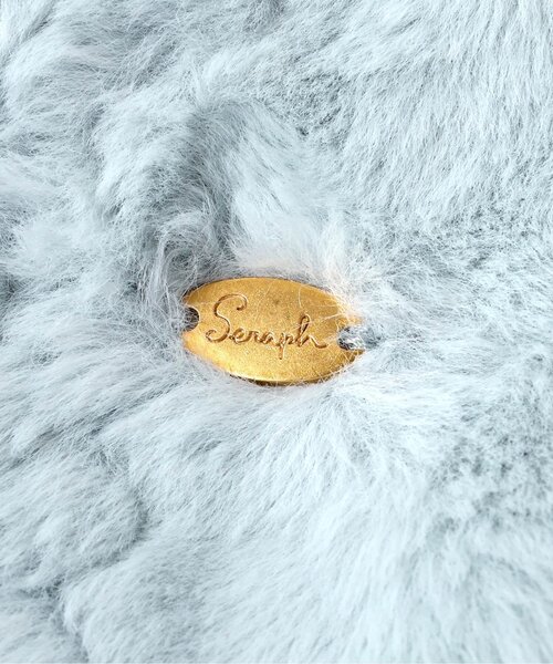 Seraph（セラフ）の「リバーシブルファーベスト_ジュニア（ダウンベスト・キッズ・アイボリー/サックスブルー/ブラウン・150/160）」の15枚目の写真