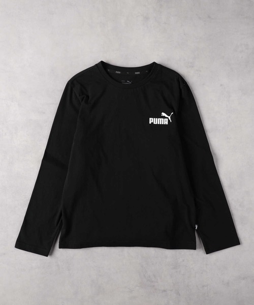 Right-on（ライトオン）の「【PUMA】ロゴプリント長袖Tシャツ（Tシャツ/カットソー・キッズ・ブラック/グレー・130/140/150/160）」の2枚目の写真