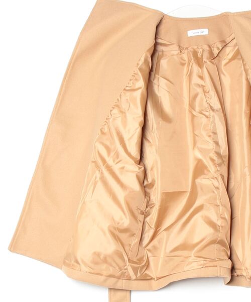 FREE STYLISTS（フリー スタイリスト）の「YUGA_YGMC　ボリュームカラー ローブウールコート（チェスターコート・レディース・グレー/ブラック/キャメル・FREE）」の5枚目の写真