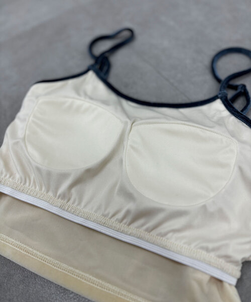 CIAOPANIC（チャオパニック）の「【2サイズ展開】カップ付きベロアキャミソール（キャミソール・レディース・ブラック/グレー/ピンク/ホワイト/ベージュ・0/1）」の7枚目の写真