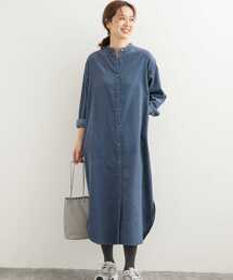 URBAN RESEARCH DOORS | 『UR TECH』コーデュロイシャツワンピース(ワンピース)