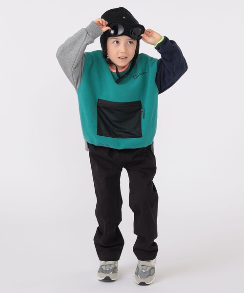 THE PARK SHOP（ザパークショップ）の「【SHIPS KIDS別注】THE PARK SHOP:115～145cm / マルチ フリース（スウェット・キッズ・ライム/ロイヤルブルー・115/125/135/145）」の6枚目の写真