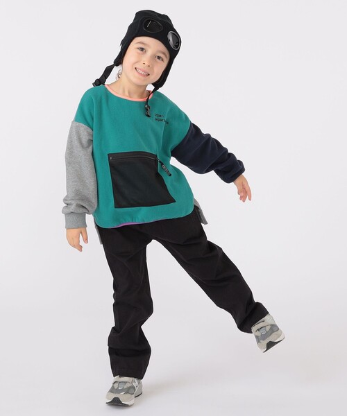 THE PARK SHOP（ザパークショップ）の「【SHIPS KIDS別注】THE PARK SHOP:115～145cm / マルチ フリース（スウェット・キッズ・ライム/ロイヤルブルー・115/125/135/145）」の8枚目の写真