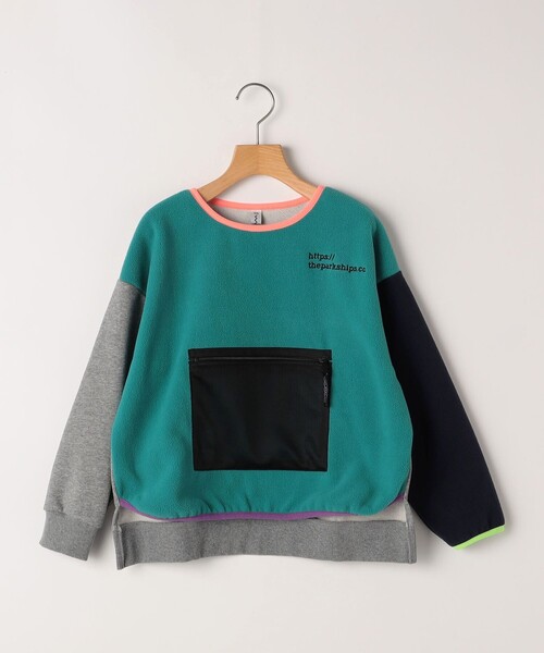 THE PARK SHOP（ザパークショップ）の「【SHIPS KIDS別注】THE PARK SHOP:115～145cm / マルチ フリース（スウェット・キッズ・ライム/ロイヤルブルー・115/125/135/145）」の16枚目の写真