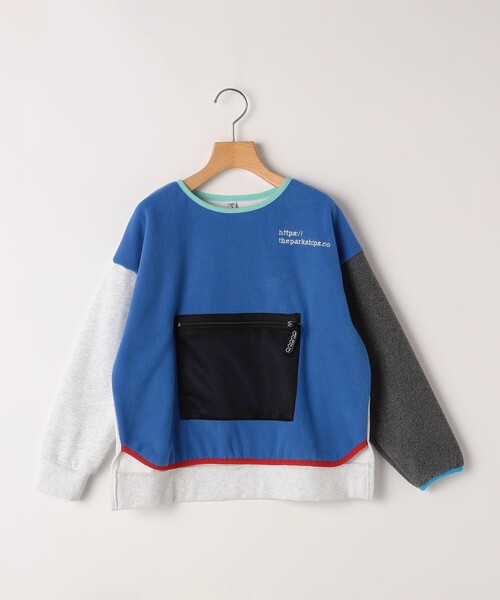 THE PARK SHOP（ザパークショップ）の「【SHIPS KIDS別注】THE PARK SHOP:115～145cm / マルチ フリース（スウェット・キッズ・ライム/ロイヤルブルー・115/125/135/145）」の17枚目の写真