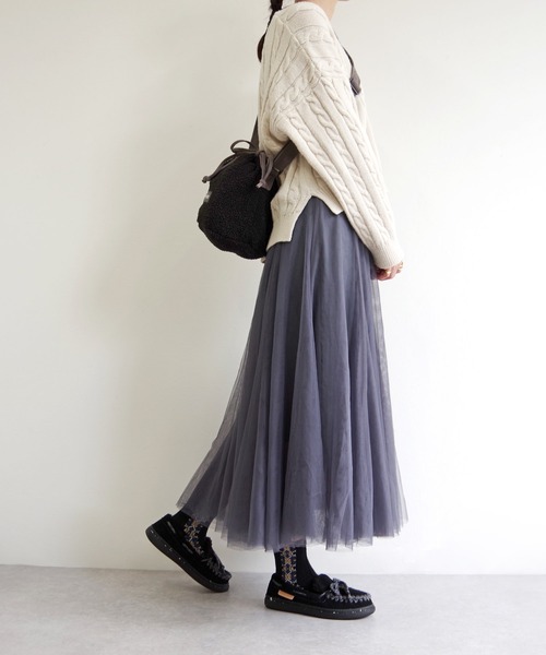 Minnetonka（ミネトンカ）の「MINNETONKA（ミネトンカ） / ボア巾着ショルダーバッグ PURSE BOA BAG（ショルダーバッグ・レディース・グレー/ブラウン/アイボリー・FREE）」の22枚目の写真