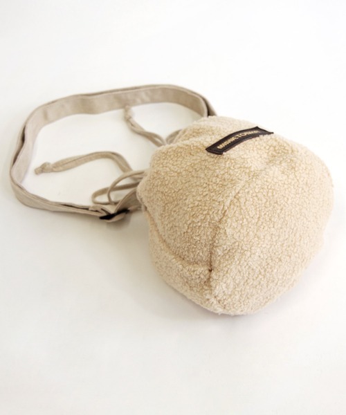 Minnetonka（ミネトンカ）の「MINNETONKA（ミネトンカ） / ボア巾着ショルダーバッグ PURSE BOA BAG（ショルダーバッグ・レディース・グレー/ブラウン/アイボリー・FREE）」の10枚目の写真