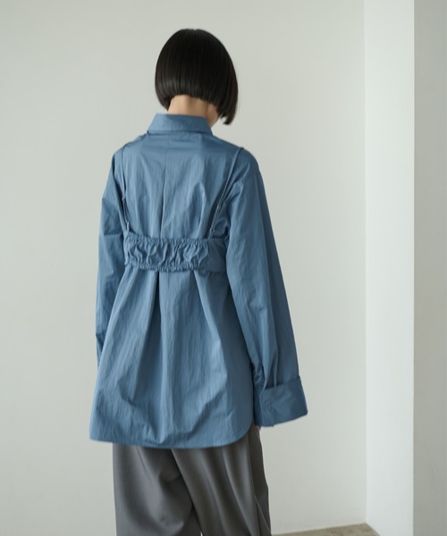 【セール】ナイロンオーバーシャツビスチェアンサンブル（シャツ/ブラウス）｜AIC.（エーアイシー）