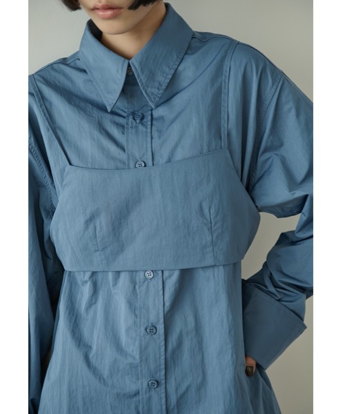 【セール】ナイロンオーバーシャツビスチェアンサンブル（シャツ/ブラウス）｜AIC.（エーアイシー）