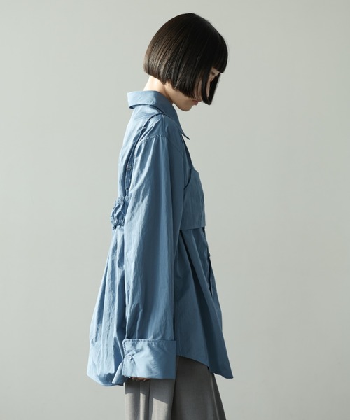 【セール】ナイロンオーバーシャツビスチェアンサンブル（シャツ/ブラウス）｜AIC.（エーアイシー）