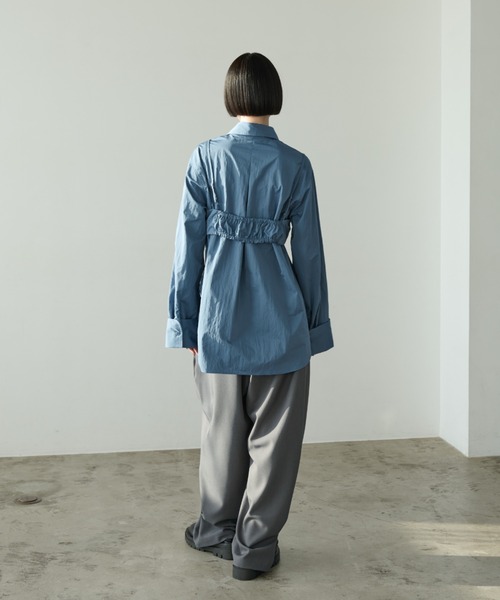 【セール】ナイロンオーバーシャツビスチェアンサンブル（シャツ/ブラウス）｜AIC.（エーアイシー）