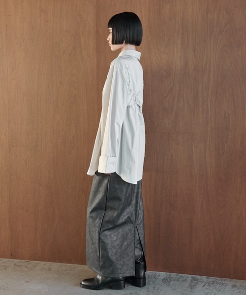 【セール】ナイロンオーバーシャツビスチェアンサンブル（シャツ/ブラウス）｜AIC.（エーアイシー）