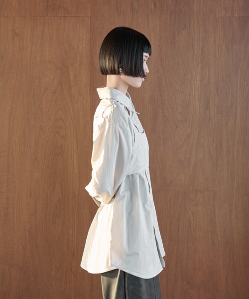 【セール】ナイロンオーバーシャツビスチェアンサンブル（シャツ/ブラウス）｜AIC.（エーアイシー）