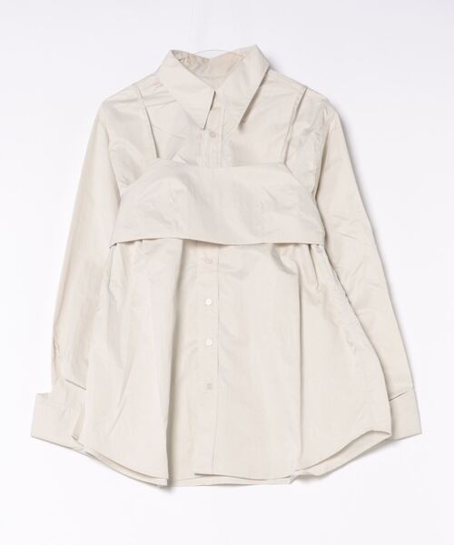 【セール】ナイロンオーバーシャツビスチェアンサンブル（シャツ/ブラウス）｜AIC.（エーアイシー）
