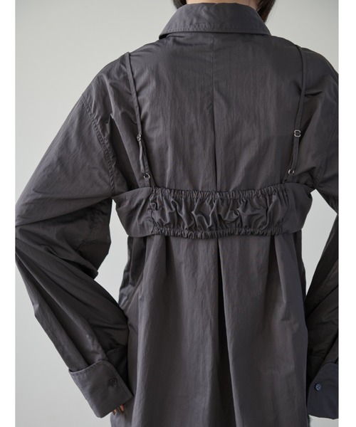 【セール】ナイロンオーバーシャツビスチェアンサンブル（シャツ/ブラウス）｜AIC.（エーアイシー）