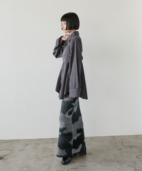 【セール】ナイロンオーバーシャツビスチェアンサンブル（シャツ/ブラウス）｜AIC.（エーアイシー）