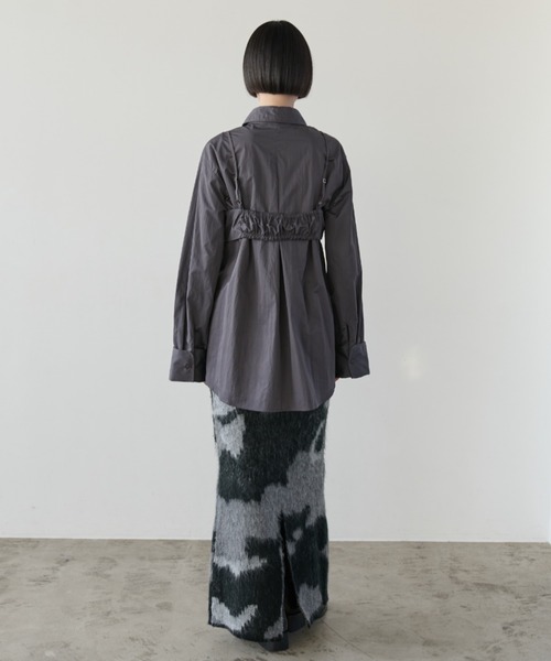 【セール】ナイロンオーバーシャツビスチェアンサンブル（シャツ/ブラウス）｜AIC.（エーアイシー）