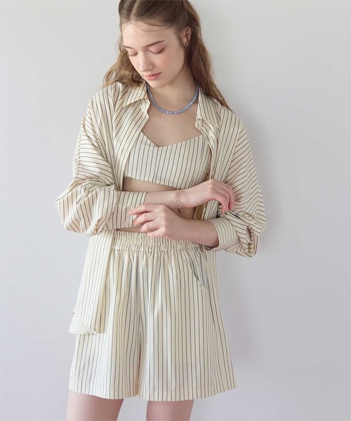 SEA DRESS（シードレス）の「シンプルショートパンツ/ラッシュガード（ラッシュガード・レディース・ホワイト系その他/オフホワイト/ブラック/グレー系その他/ブルー系その他/ピンク/ブルー・LL/L/M/S）」の5枚目の写真