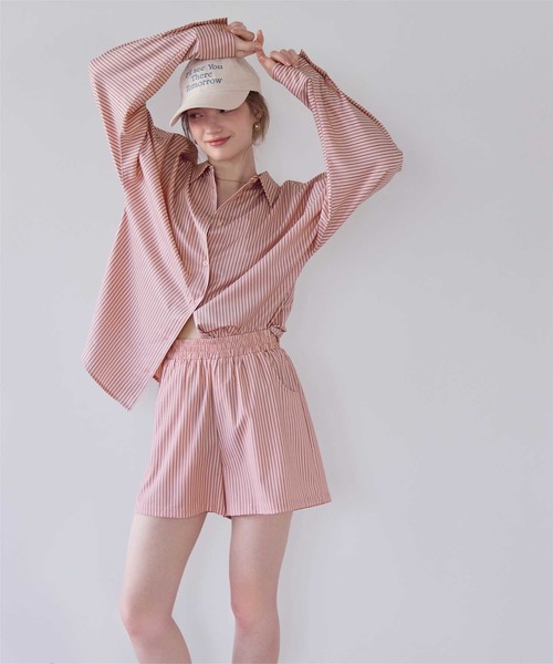 SEA DRESS（シードレス）の「シンプルショートパンツ/ラッシュガード（ラッシュガード・レディース・ホワイト系その他/オフホワイト/ブラック/グレー系その他/ブルー系その他/ピンク/ブルー・LL/L/M/S）」の8枚目の写真