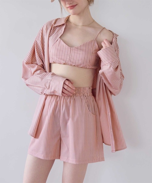 SEA DRESS（シードレス）の「シンプルショートパンツ/ラッシュガード（ラッシュガード・レディース・ホワイト系その他/オフホワイト/ブラック/グレー系その他/ブルー系その他/ピンク/ブルー・LL/L/M/S）」の9枚目の写真