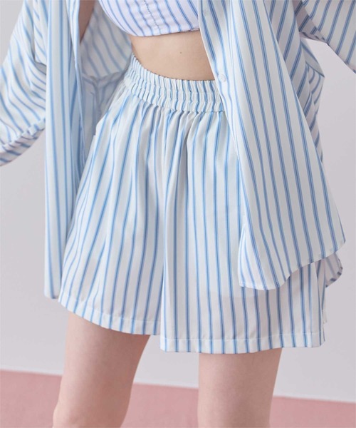 SEA DRESS（シードレス）の「シンプルショートパンツ/ラッシュガード（ラッシュガード・レディース・ホワイト系その他/オフホワイト/ブラック/グレー系その他/ブルー系その他/ピンク/ブルー・LL/L/M/S）」の21枚目の写真