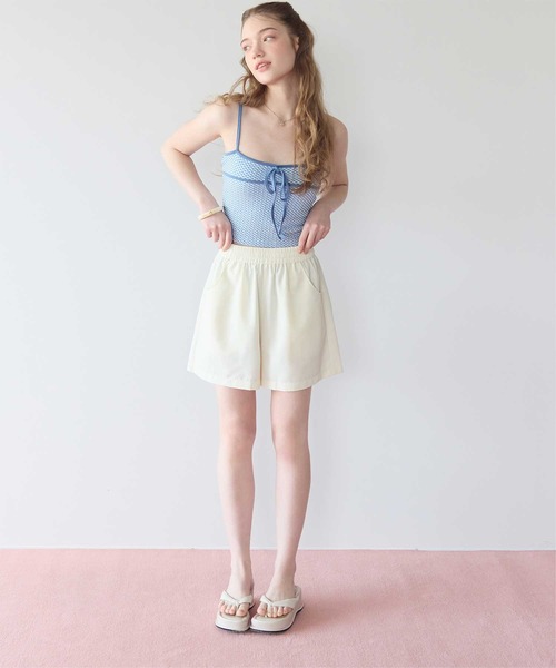 SEA DRESS（シードレス）の「シンプルショートパンツ/ラッシュガード（ラッシュガード・レディース・ホワイト系その他/オフホワイト/ブラック/グレー系その他/ブルー系その他/ピンク/ブルー・LL/L/M/S）」の14枚目の写真