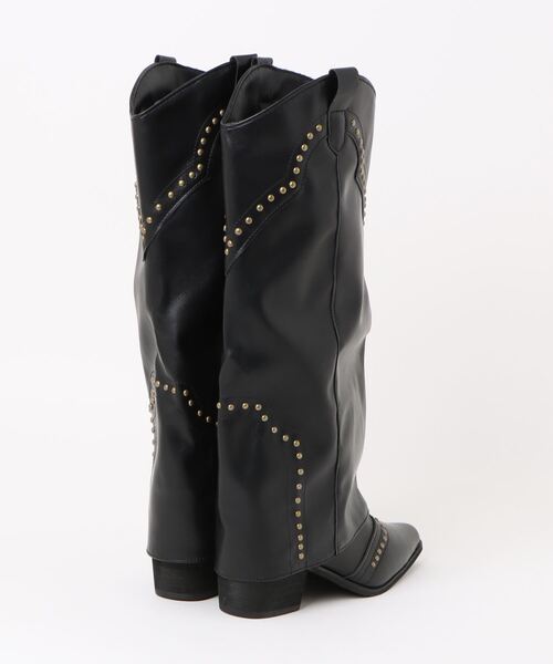 スタッズ付きカウボーイブーツ スタッズ付きカウボーイブーツ - ブラウン | ZARA Japan / 日本