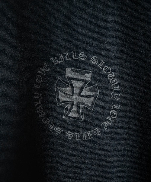 Ed Hardy エドハーディー ピグメント加工 長袖プリントTシャツ クロス/ラビット（Tシャツ/カットソー）｜Ed Hardy（エドハーディー）