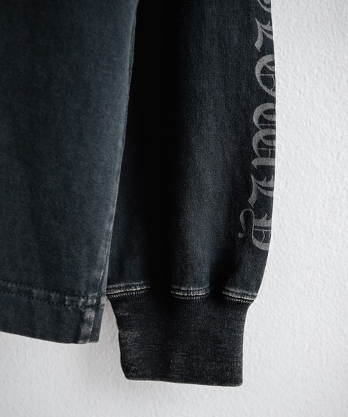 Ed Hardy エドハーディー ピグメント加工 長袖プリントTシャツ クロス/ラビット（Tシャツ/カットソー）｜Ed Hardy（エドハーディー）