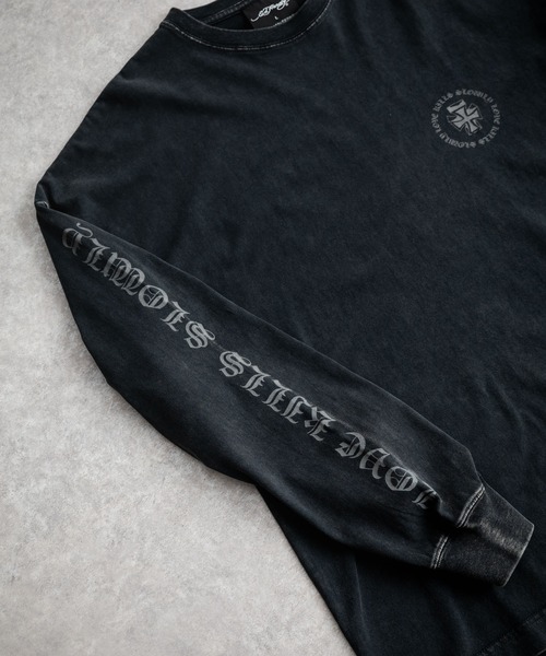 Ed Hardy エドハーディー ピグメント加工 長袖プリントTシャツ クロス/ラビット（Tシャツ/カットソー）｜Ed Hardy（エドハーディー）