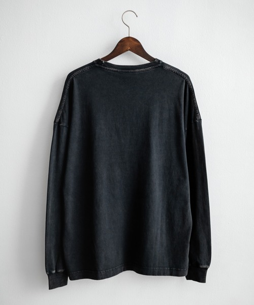 Ed Hardy エドハーディー ピグメント加工 長袖プリントTシャツ クロス/ラビット（Tシャツ/カットソー）｜Ed Hardy（エドハーディー）