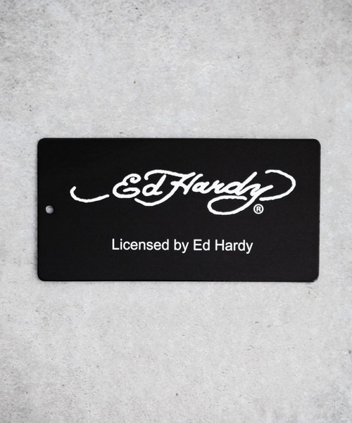 Ed Hardy エドハーディー ピグメント加工 長袖プリントTシャツ クロス/ラビット（Tシャツ/カットソー）｜Ed Hardy（エドハーディー）