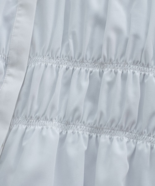 VIS（ビス）の「【洗える】シャーリングデザインシャツ（シャツ/ブラウス・レディース・ホワイト/ブルー/ブルー系その他4・FREE）」の18枚目の写真