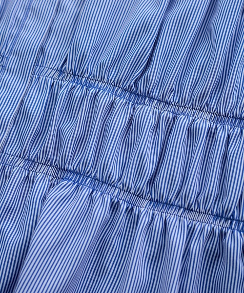 VIS（ビス）の「【洗える】シャーリングデザインシャツ（シャツ/ブラウス・レディース・ホワイト/ブルー/ブルー系その他4・FREE）」の20枚目の写真