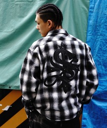 SUPPLIER(サプライヤー)のSUPPLIER/サプライヤー/【LHP EXCLUSIVE】Leather Patch Check Shirt(シャツ/ブラウス)