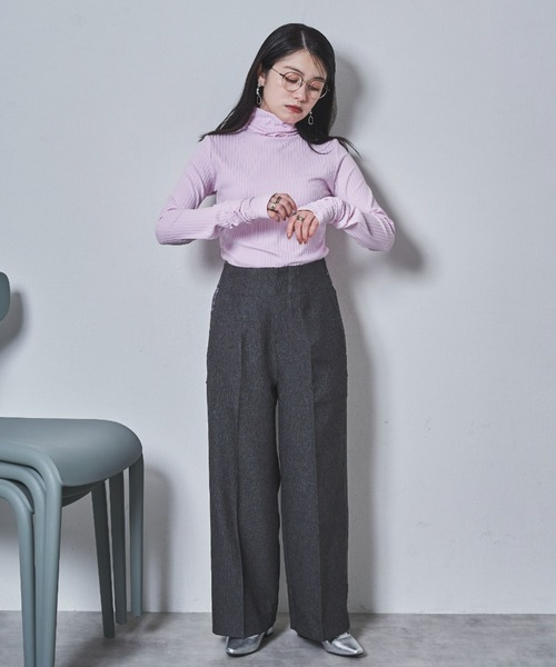 【150㎝前後の小柄さんサイズ】サイドラインスラックス（スラックス）｜tarin arin（タリンアリン）