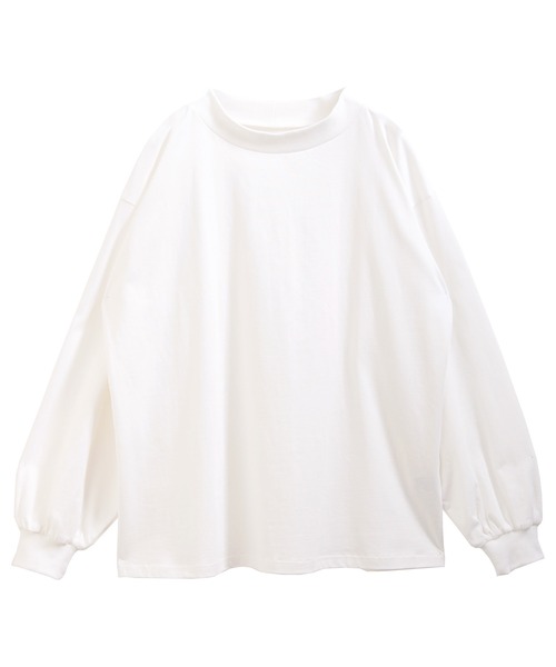 SUNFLOWER EIGHT(サンフラワーエイト)の「モックネックボリュームスリーブカットソー(Tシャツ/カットソー・レディース・ブラック/ホワイト/グレー・FREE)」の20枚目の写真
