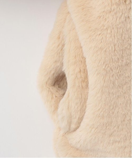 LOVETOXIC（ラブトキシック）の「ファーパーカ（ブルゾン・キッズ・ベージュ/ライトグレー/アイボリー/ブラック・S/M/L）」の10枚目の写真