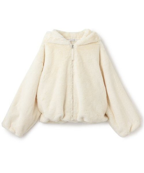 LOVETOXIC（ラブトキシック）の「ファーパーカ（ブルゾン・キッズ・ベージュ/ライトグレー/アイボリー/ブラック・S/M/L）」の16枚目の写真