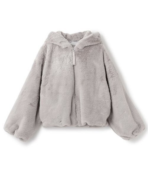 LOVETOXIC（ラブトキシック）の「ファーパーカ（ブルゾン・キッズ・ベージュ/ライトグレー/アイボリー/ブラック・S/M/L）」の18枚目の写真