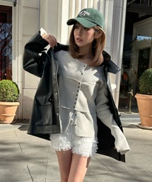 RAY CASSIN | 【２点セット】メランジ配色ボタンカーディガンセット(カーディガン/ボレロ)