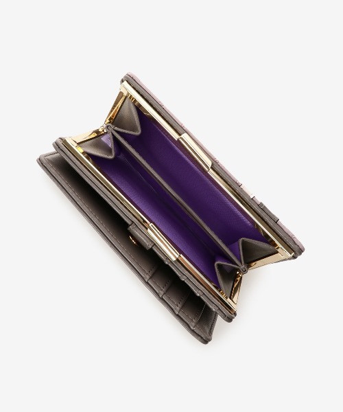 セール】型押しモノグラム スポーティーライン口金2つ折り財布（財布