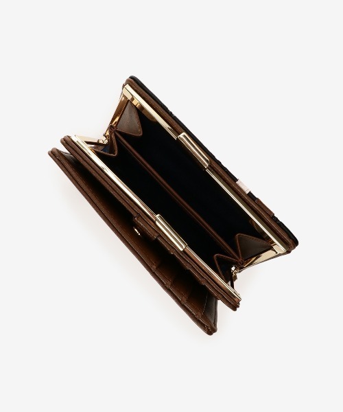 セール】型押しモノグラム スポーティーライン口金2つ折り財布（財布