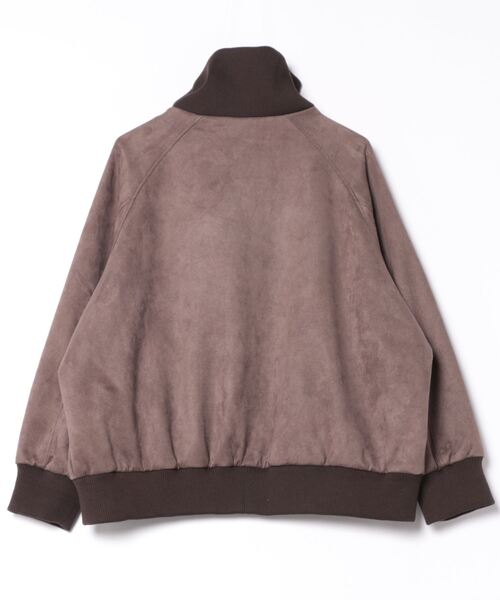 SPINNS（スピンズ）の「古着MIX＆ストリート/リブ切り替えフェイクスエードブルゾン/短丈ショート丈アウター（ブルゾン・メンズ・ブラウン/ブラック・ONESIZE）」の7枚目の写真