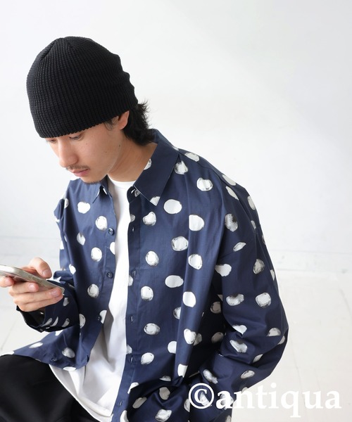 antiqua（アンティカ）の「コットンニットキャップ（ニットキャップ/ビーニー・レディース・アイボリー/ブラック/グレー/グリーン・FREE）」の8枚目の写真