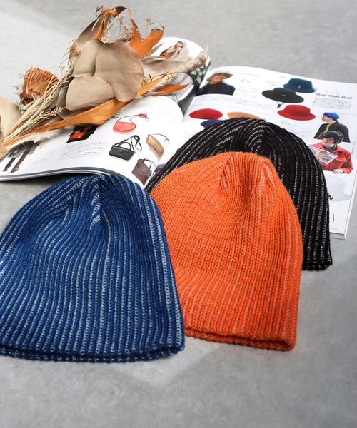 antiqua（アンティカ）の「コットンニットキャップ（ニットキャップ/ビーニー・レディース・アイボリー/ブラック/グレー/グリーン・FREE）」の19枚目の写真