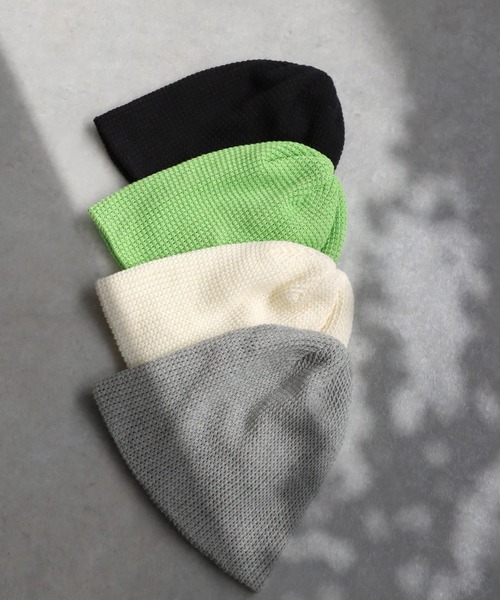 antiqua（アンティカ）の「コットンニットキャップ（ニットキャップ/ビーニー・レディース・アイボリー/ブラック/グレー/グリーン・FREE）」の20枚目の写真