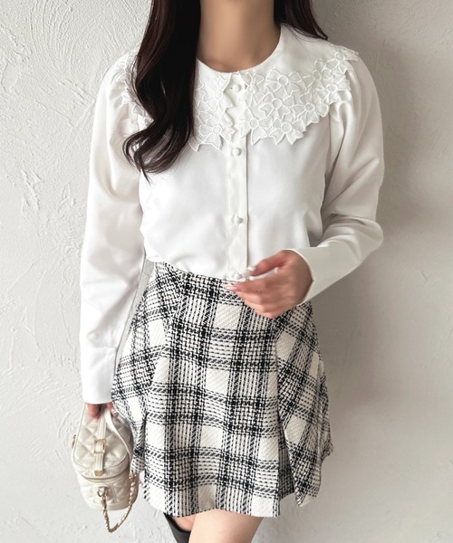 apres jour(アプレジュール)の「リボン刺繍BIG襟ブラウス【ZOZOTOWN限定アイテム】(シャツ/ブラウス・レディース・ホワイト/ベージュ/ホワイト系その他2・X-LARGE/フリー)」の5枚目の写真